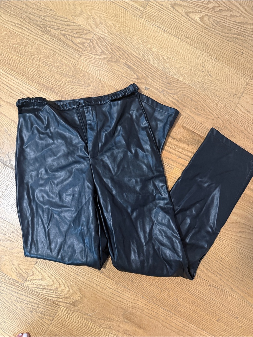 Cider Black Faux Leather Pants